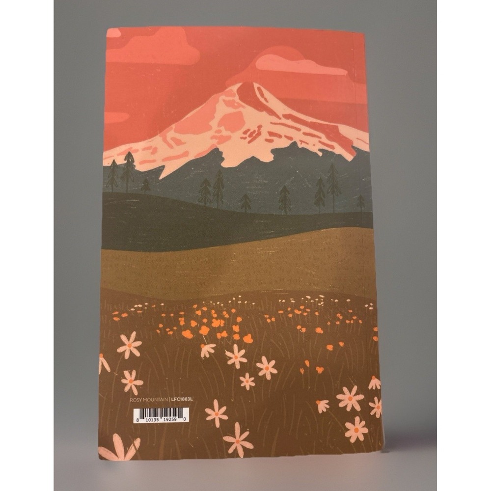 Brand New denik Softcover Lined Journal, Rosy Mountain Scenic Floral Design - Picture 3 of 4